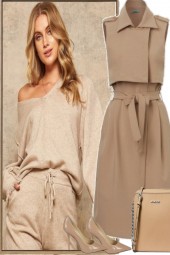 BEIGE DRESS - TIMELESS