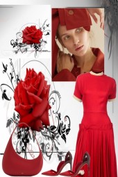 RED ROSES. .        .