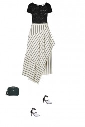 Asymmetric skirt in Summer