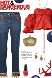 How to wear Embroidered Jeans!