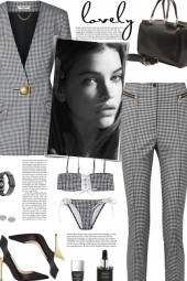 How to wear a Gingham Co-Ord Blazer and Trouser!