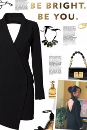 How to wear an Asymmetrical Tuxedo Dress!