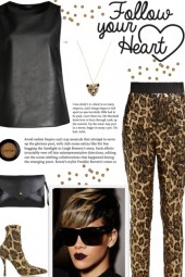 How to wear Leopard Patterned Sequin Trouser!