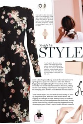 How to wear a Long Sleeves Floral Sheath Dress!