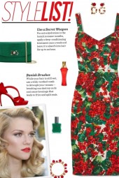 How to wear a Floral Printed Stretch Cady Dress!