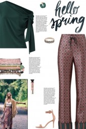 How to wear a Printed Pyjama Pants!