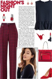 How to wear a Tailored Plaid Skinny Trousers!