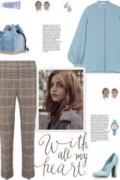 How to wear a Checked Wool Straight Leg Trousers!