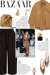 How to wear a Striped Fitted Culottes!