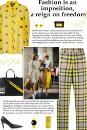 How to wear a Check Print Straight Leg Trouser!
