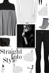 How to wear a Houndstooth Pleated Cape!