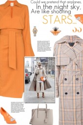 How to wear a Check Print Trench Coat!