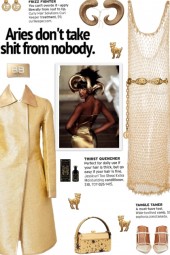 How to wear a Hand-Beaded Knitted Gold Dress!