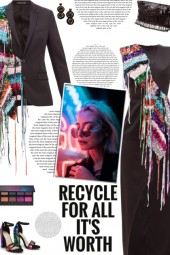 How to wear a Recycled Sequin Fringe Dress!