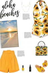 How to wear a Plunging Floral Print Swimsuit!