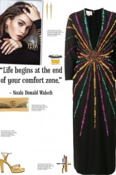 How to wear a Multicolor Sequin Embellished Dress!