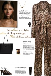 How to wear a Leopard Print Long Sleeve Jumpsuit!