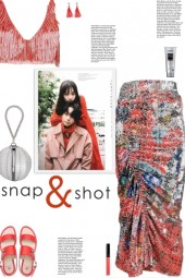 How to wear a Multicolor Smock Sequin Midi Skirt!