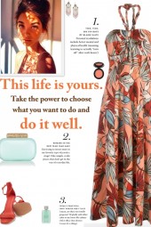 How to wear a Floral Print Halter Neck Dress!