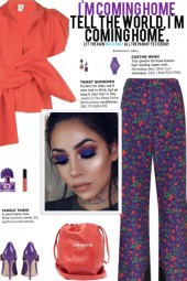 How to wear a Floral Flared Hem Trousers!