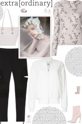 How to wear a Floral Embroider Cashmere Sweater!