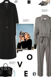 How to wear a Houndstooth Tied Waist Jumpsuits!