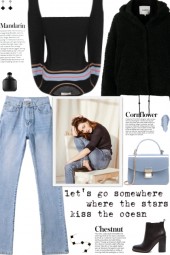 How to wear a Striped Round Collar Sweater!