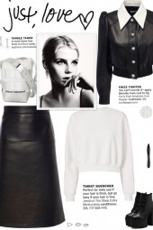 How to wear a Faux Leather Crystal Crop Jacket!