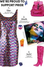 How to wear a Rainbow Sequin Mini Dress!