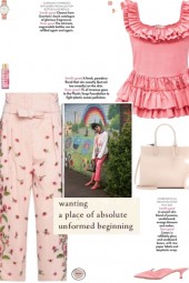 How to wear a Floral Sash High-Waisted Trousers!