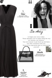 How to wear a Pleated Silk Midi Dress!