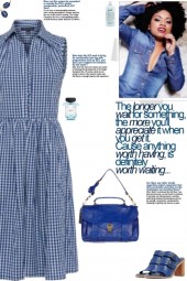 How to wear a Checked Collar Shirtdress!