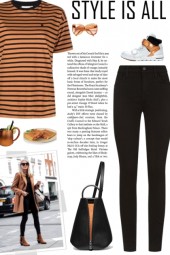 How to wear a Striped Round Neck T-Shirt!