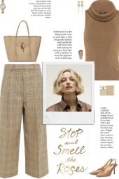 How to wear Check Pattern Wool Culottes!