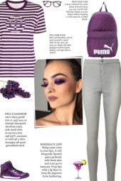 How to wear a Striped Logo Print T-Shirt!