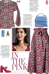How to wear a Multicolored Printed Skirt Set!