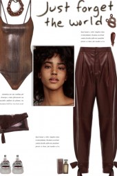 How to wear Bow Detailed Faux Leather Pants!