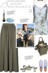 How to wear a Leaf Print Strappy Top!