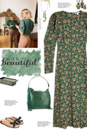 How to wear a Floral Print Long Sleeve Dress!