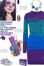 How to wear a Color Block Knit Long Sleeve Dress!