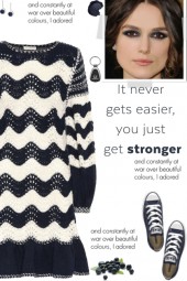 How to wear a Heavy Knit Two-Toned Dress!