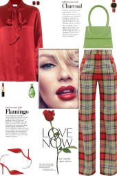 How to wear Multicolour Plaid Trousers!