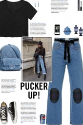 How to wear Belted Patchwork Jeans!