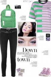 How to wear a Cotton Different Striped T-Shirt! 