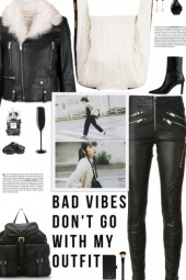 How to wear a Long Shearling Lapel Biker Jacket!