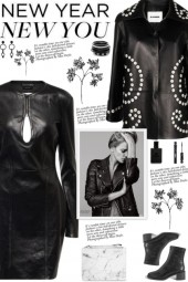 How to wear a Button-Detailed Leather Jacket!