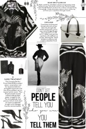 How to wear a Co-Ord Zebra-Print Pant Set!