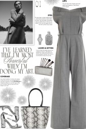 How to wear a Stretch-Virgin Wool-Blend Jumpsuit!