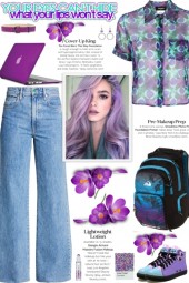 How to wear an Abstract Floral-Print Shirt!