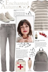 How to wear a Striped Cotton Short-Sleeve T-Shirt!